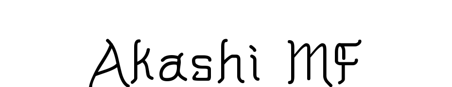 Akashi MF Font Download Free